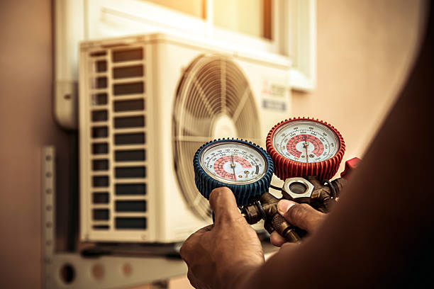 Professional Hvac technician working in Victory Mills, NY